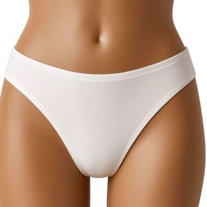 Victoria’s Secret White Seamless Bikini Panty Size L NWT